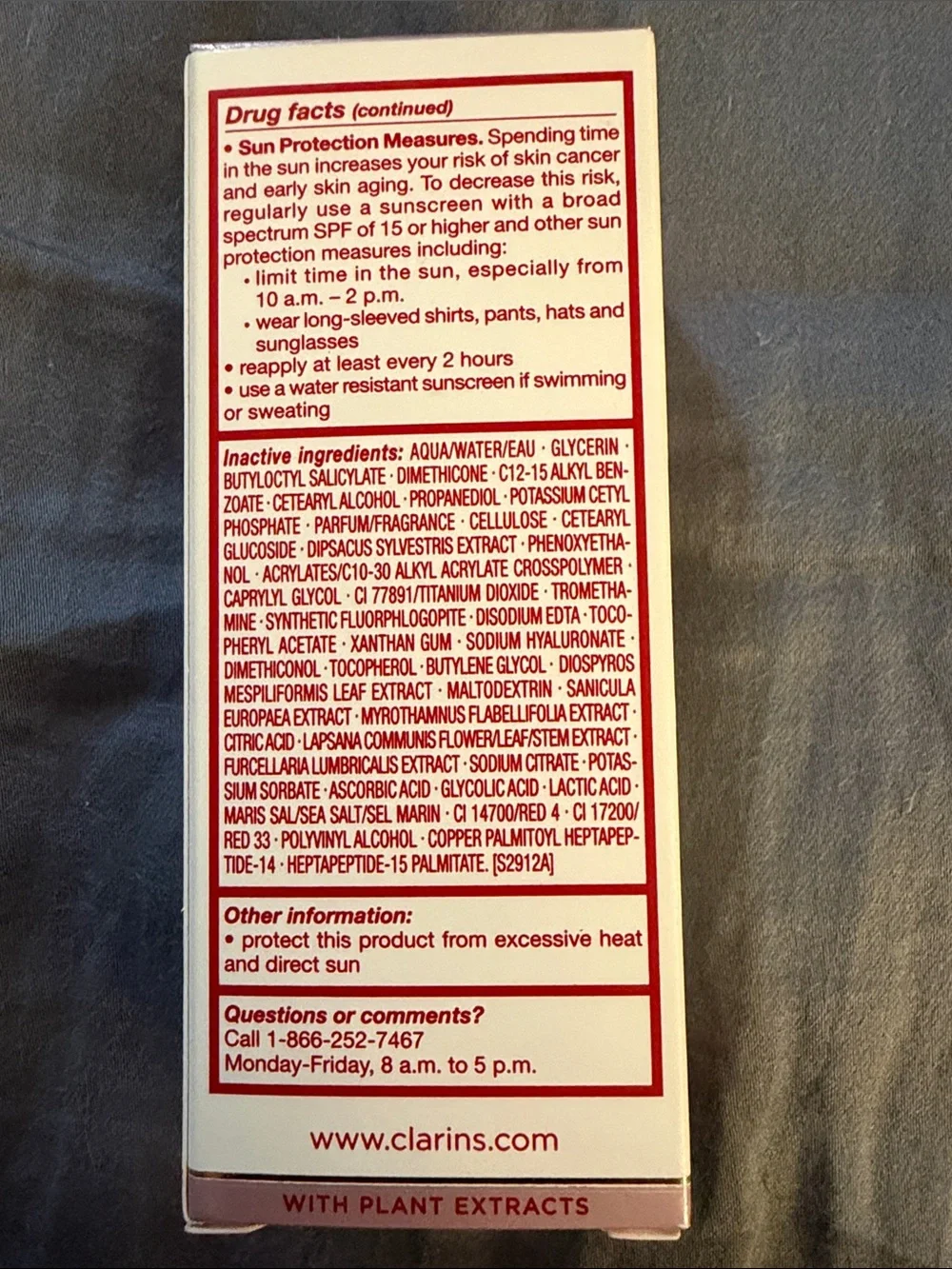Clarins antioxidant day